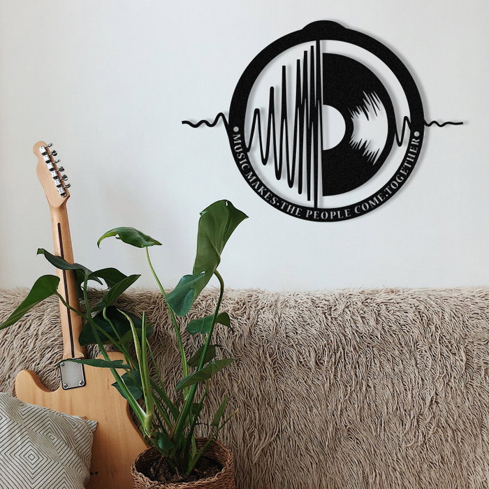 Wallity My Music v3 Escultura de pared negra